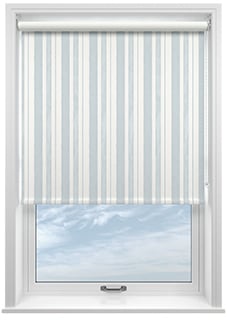 Shabby Chic by Rachel Ashwell Watercolour Stripe (Blackout), Pale Blue - Roller Blind